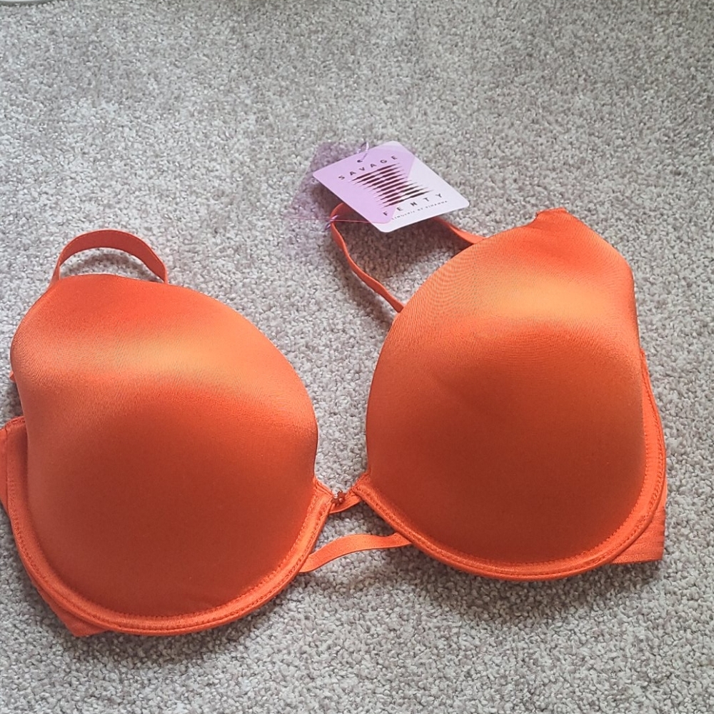Savage X Fenty orange bra